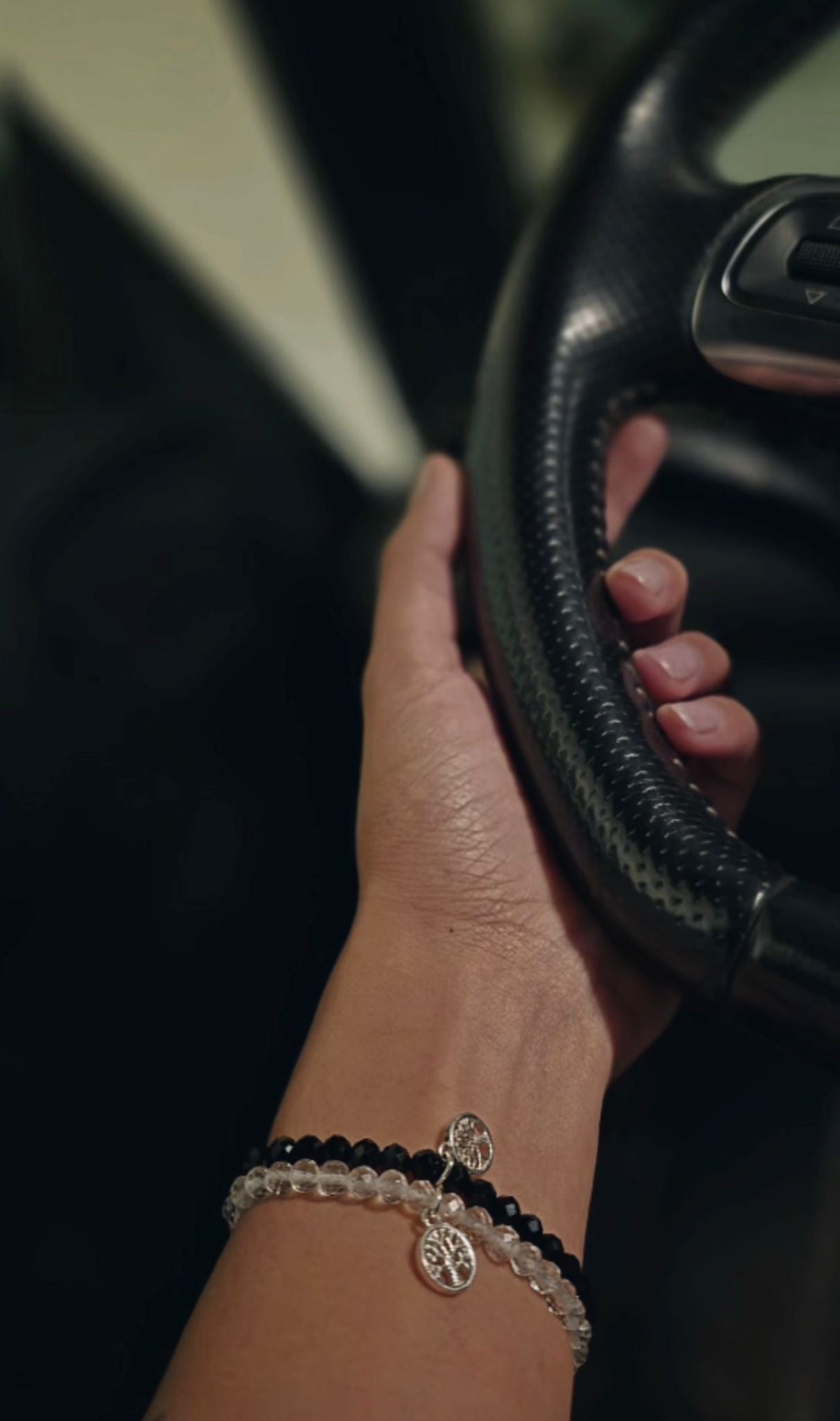 Schwarzer Turmalin Armband Lebensbaum Silber - Schutz, Erdung und innere Stärke