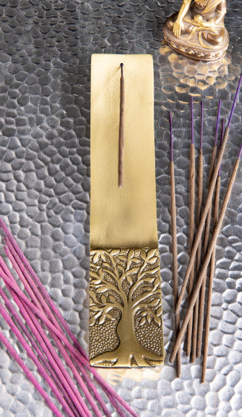 Baum des Lebens Halter Bronze Weißmetall, bronze platiniert