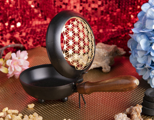 Tragegefäß mit Blume des Lebens